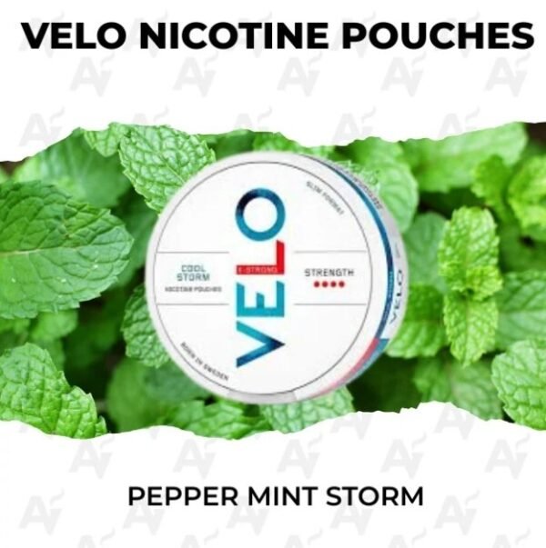VELO Nicotine Pouches - Pepper Mint Storm 14 mg