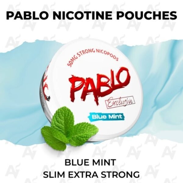 PABLO Nicotine Pouches – Blue Mint 30 mg